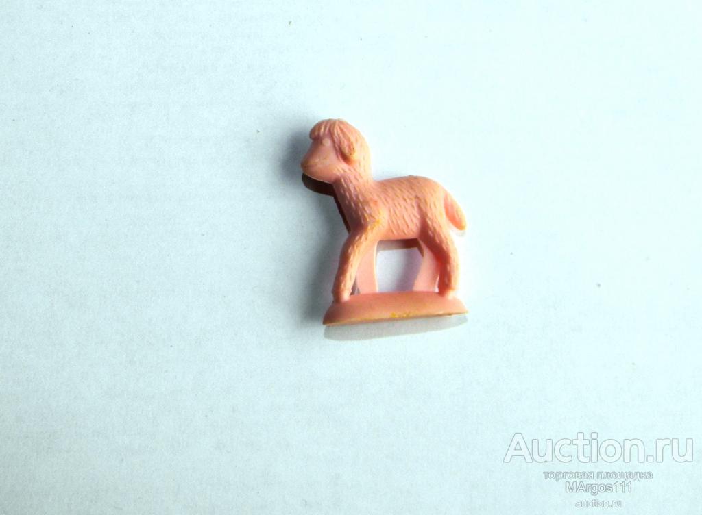 Миниатюрная фигурка Овечка СССР Колкий пластик р