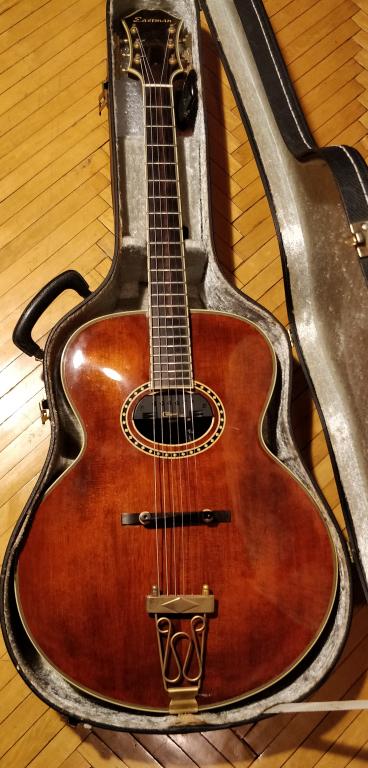 Гитара Арктоп Eastman AR-800+Skysonic Pro-1 (копия Gibson L3)
