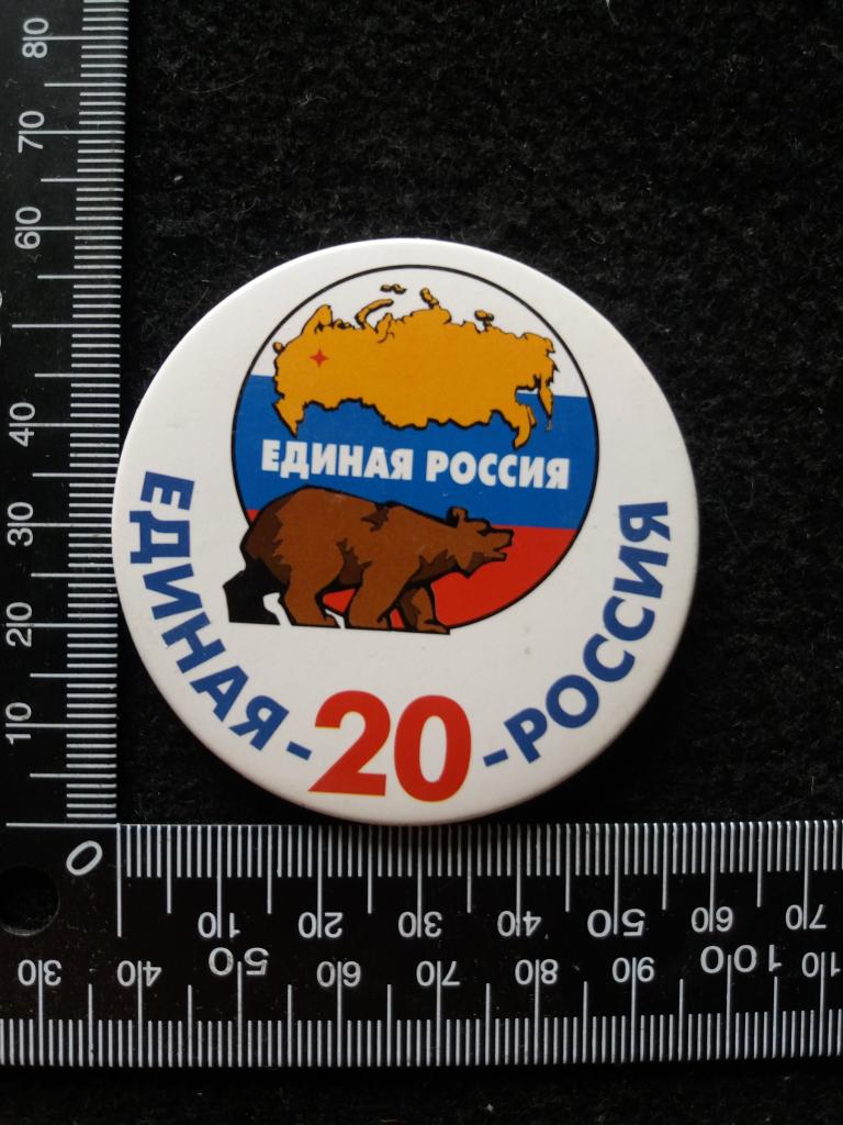 Знак "ЕДИНАЯ РОССИЯ 20" (2)
