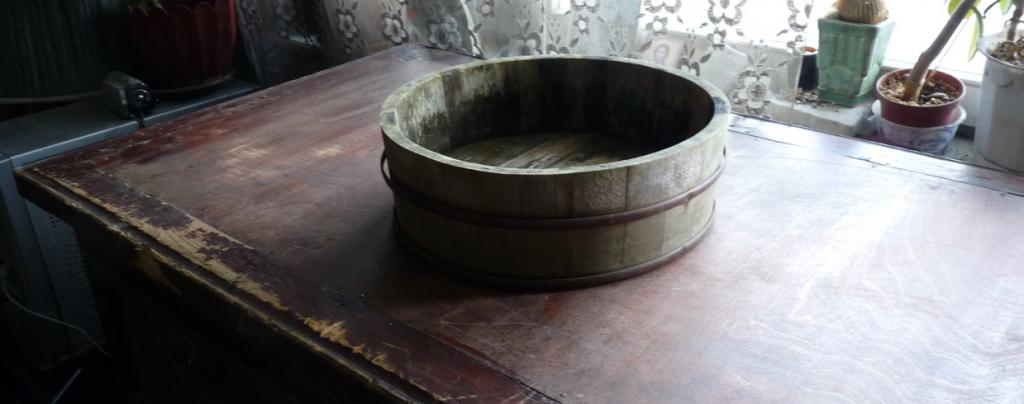 Японская кадка для риса хангири