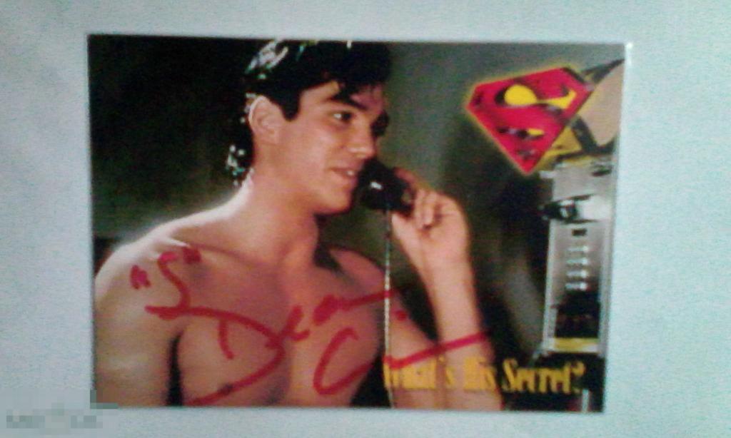 Дин Кейн автограф на карточке Лоис и Кларк: Новые приключения Супермена