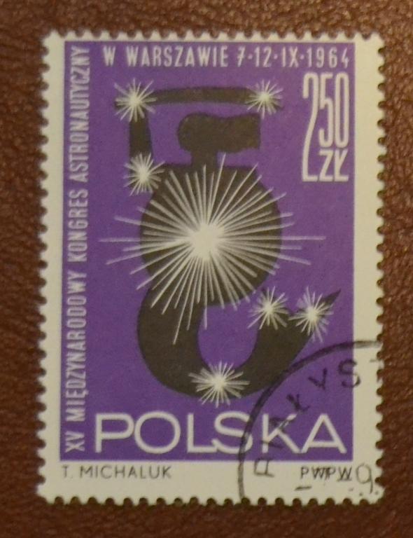 Польша 1964 год 15-й конгресс по астронавтике в Варшаве Гаш
