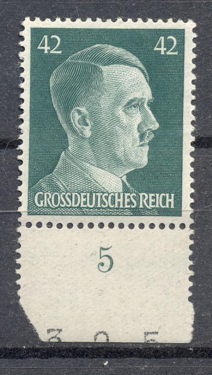 Германия 1944 г. стандарт нижнее поле негашеная **