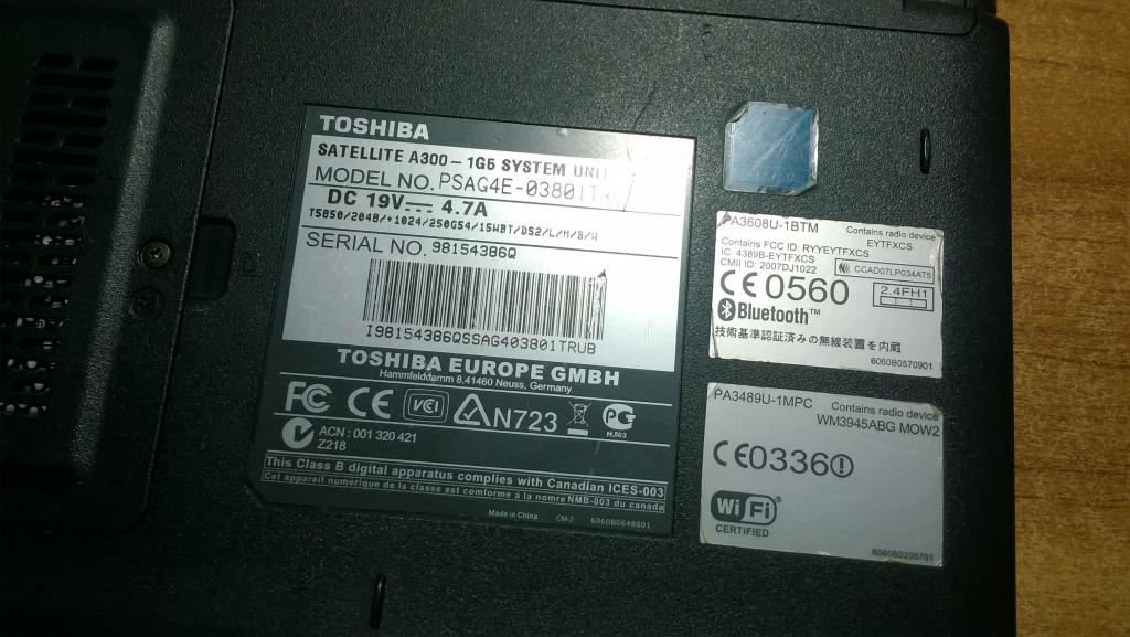 Купить Ноутбук Toshiba Satellite A300