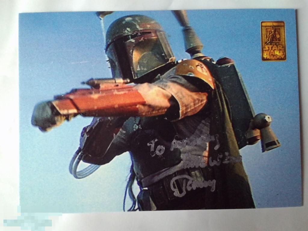 Джереми Буллок автограф на карточке Звёздные Войны 