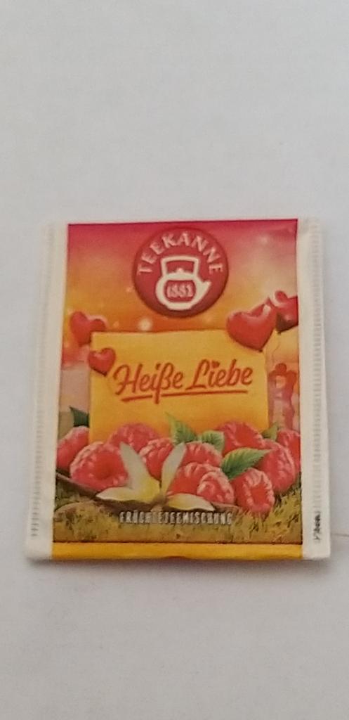 Пакетик от чая. Минипакетик. TEEKANNE. Heibe Liebe. Пустой.