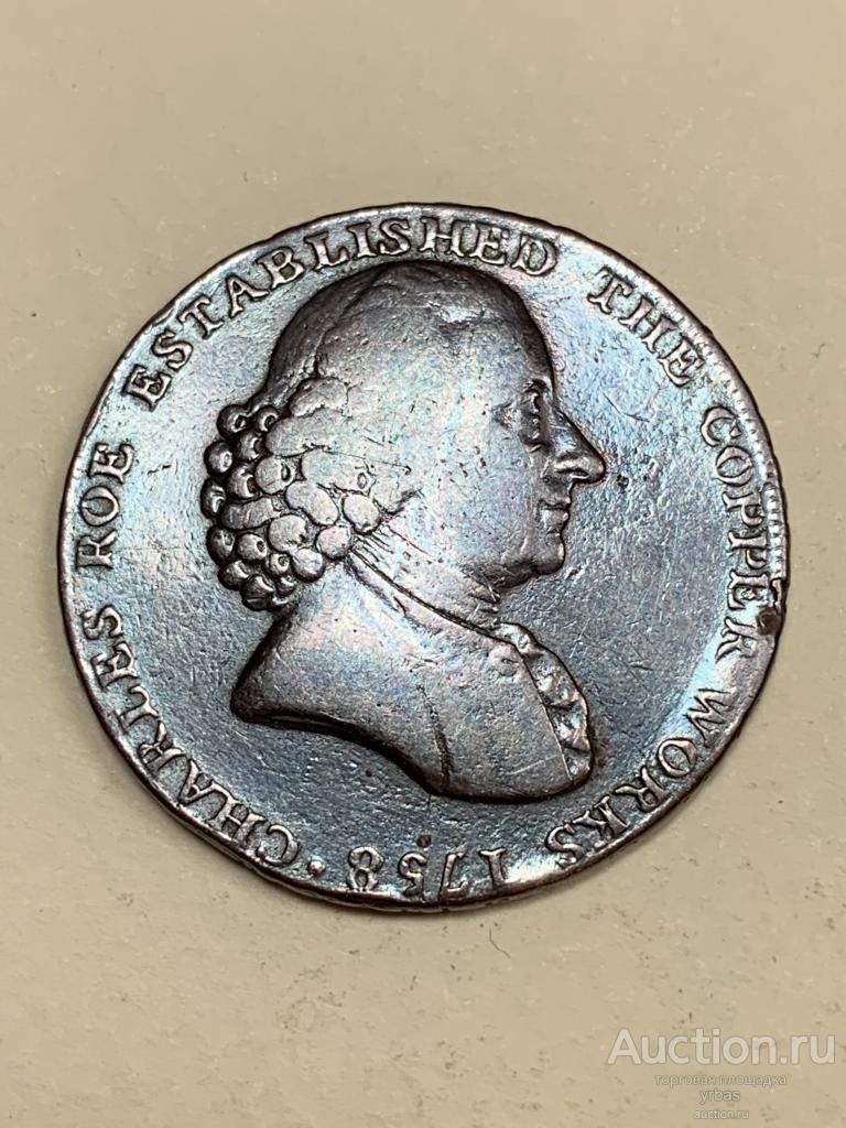 Великобритания. Маклесфильд . 1/2 пенни 1791г.