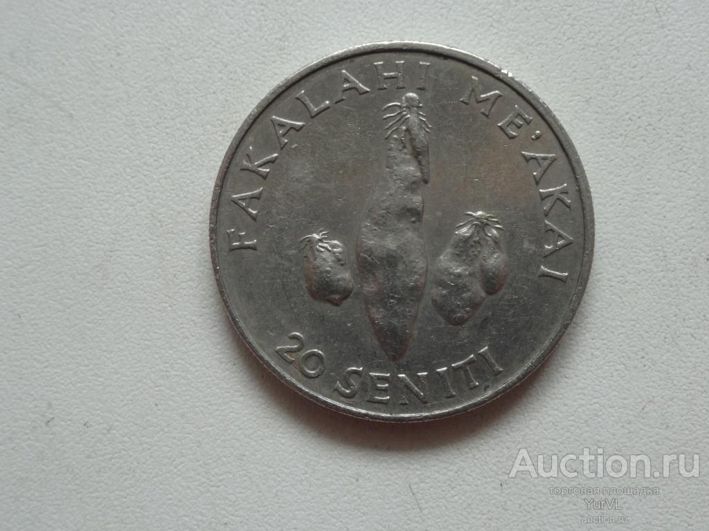 Тонга 20 сенити 1990 года. F. A. O. Экзотика.