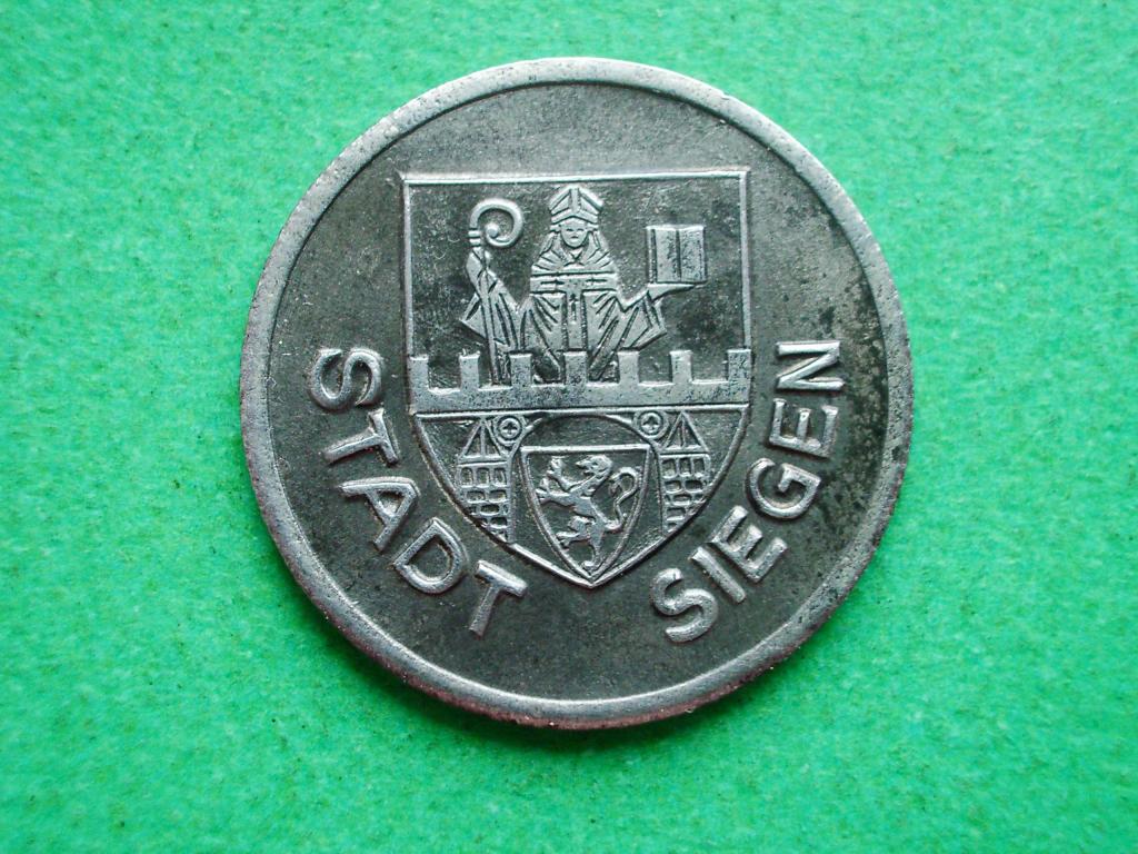 Зиген. 50 пфеннигов 1918 года. Нотгельд в приличном коллекционном сохране!