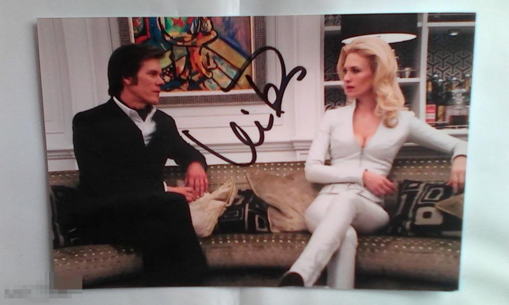 Кевин Бэйкон автограф на фото Люди Икс: Первый класс 