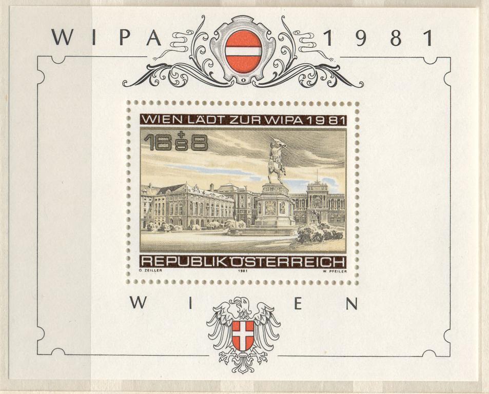 Австрия 1981 г. блок   негашеная**