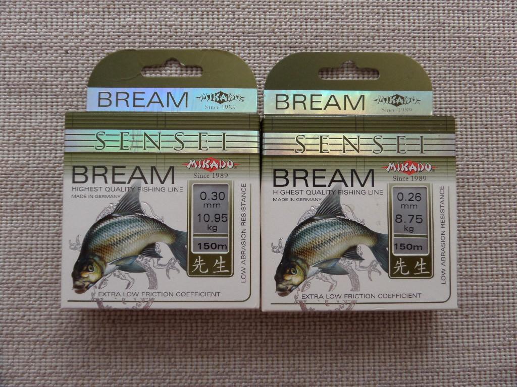 ЛЕСКА MIKADO  BREAM ДИАМЕТРЫ 0.26,0.30 ММ ДЛИННА 150 М ГЕРМАНИЯ