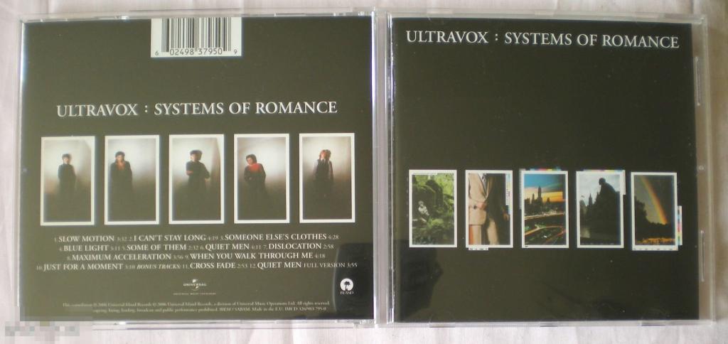 CD    Ultravox!  –  Systems Of Romance.  Remastered.     GERMANY.   MNT/ MNT.    CR25 