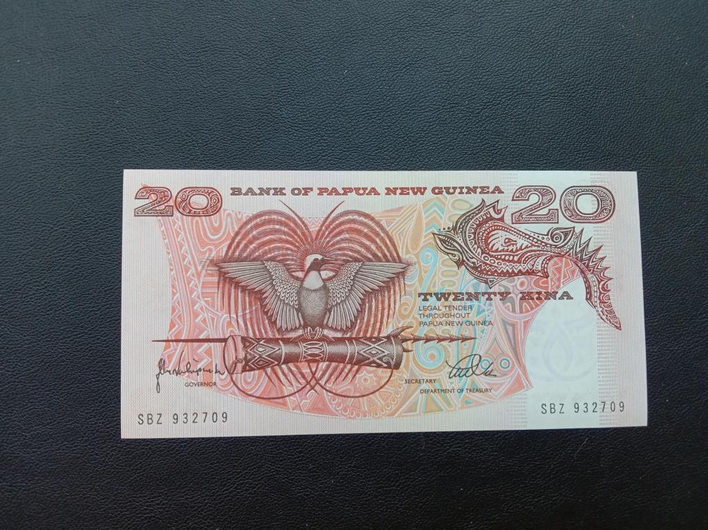 Папуа Новая Гвинея 20 кин 1998г.    UNC       Р.10с