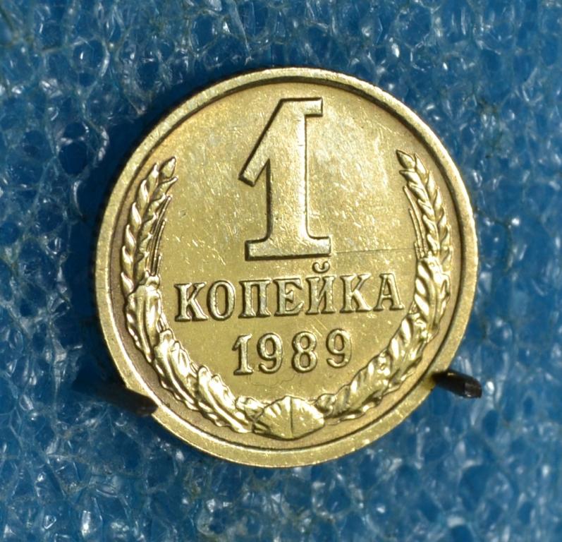 СССР 1 Копейка 1989 г.  Лот № 1038