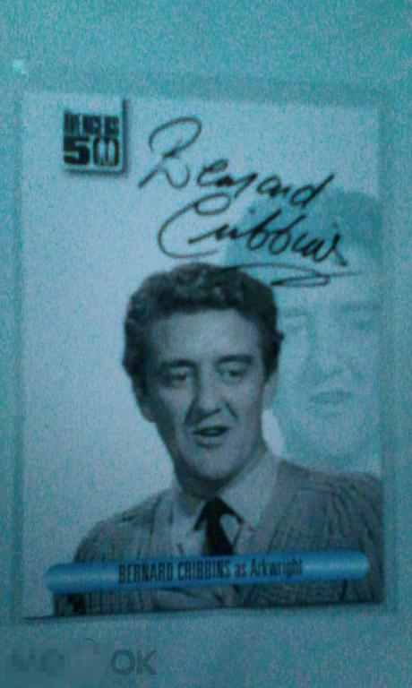 Бернард Криббинс лимитированная карточка с автографом 