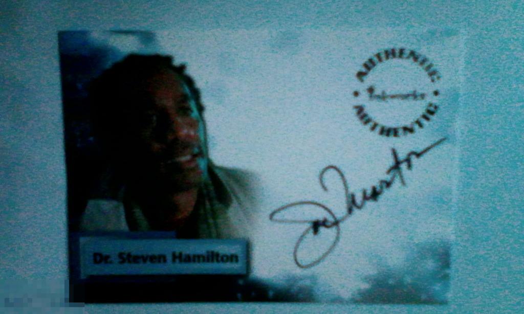 Джо Мортон лимитированная карточка с автографом Тайны Смолвиля 