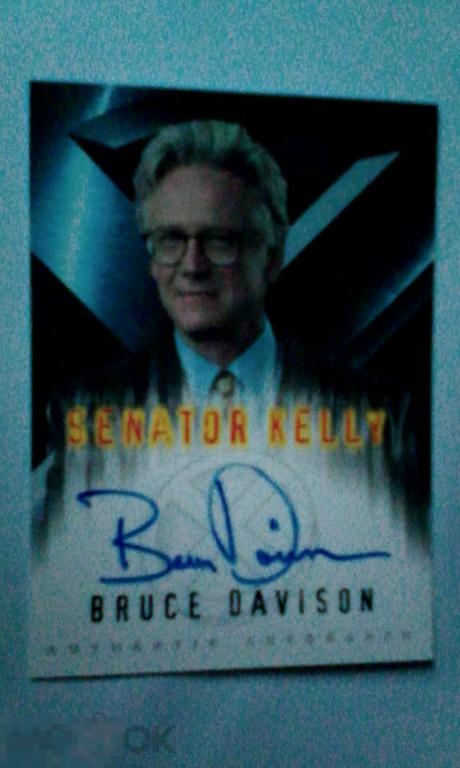 Брюс Дэвисон лимитированная карточка с автографом Люди Икс 