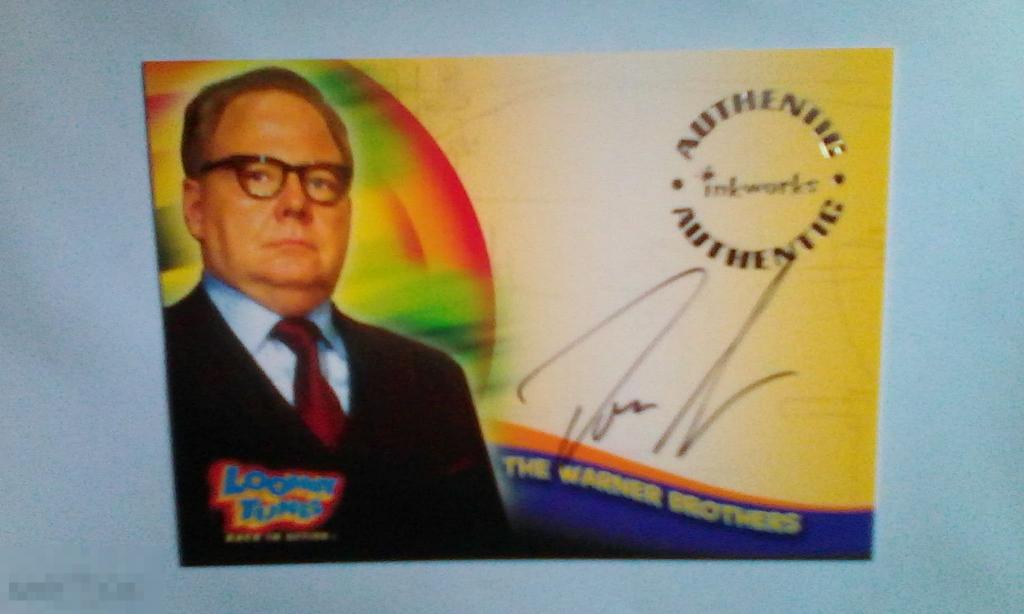 Дон Стантон лимитированная карточка с автографом Луни Тюнз: Снова в деле 