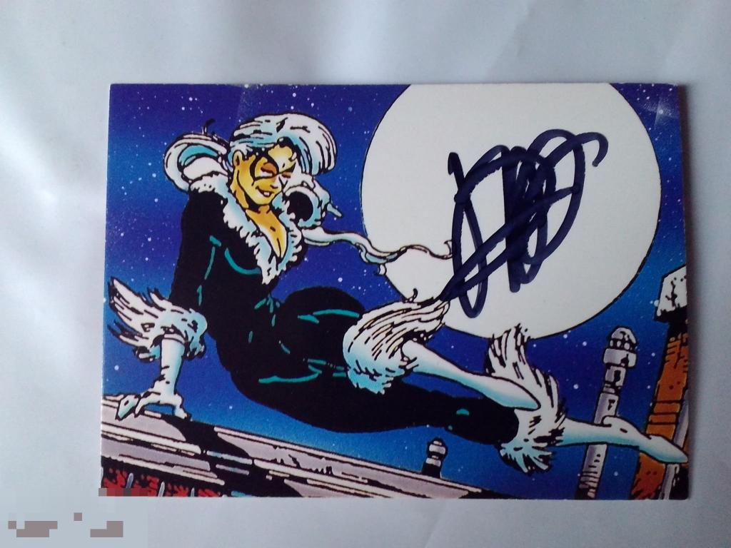 Дженнифер Хейл автограф на карточке Человек-паук 