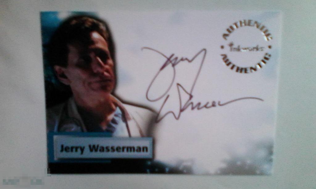 Джерри Вассерман лимитированная карточка с автографом Тайны Смолвиля 