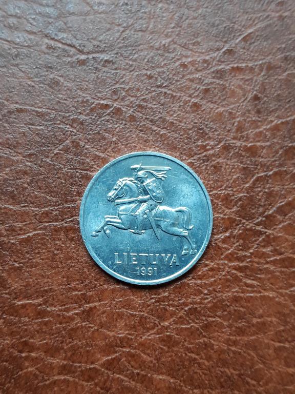 Литва 1 сенти 1991 КМ 85