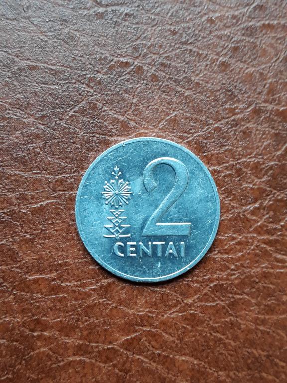 Литва 2 сенти 1991 КМ 86