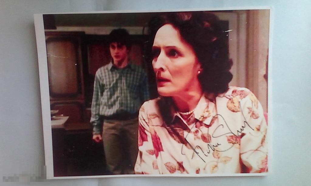 Фиона Шоу автограф на фото Гарри Поттер 