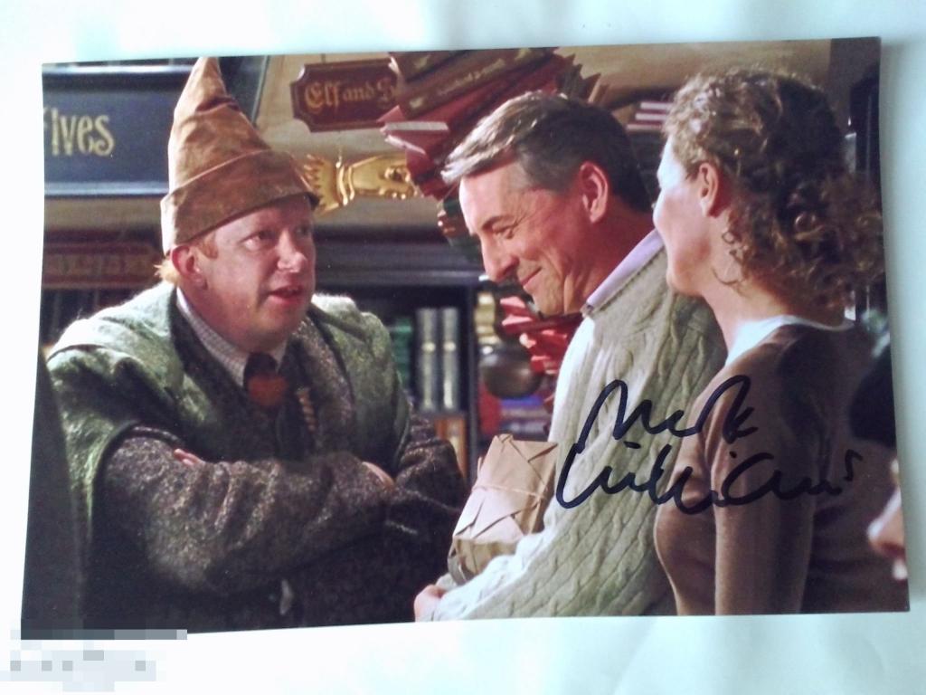 Марк Уильямс автограф на фото Гарри Поттер 