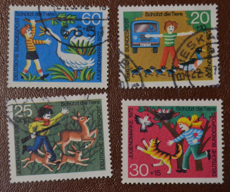 ФРГ 1972 год  Дети и животные. Полная серия.Гаш