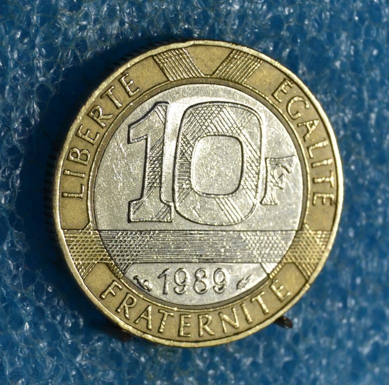 Франция 10 франков 1989 г. Лот № 2275