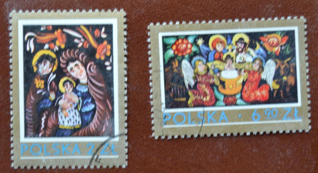 Польша 1979 г. Рождество Живопись Святое семейство Гаш