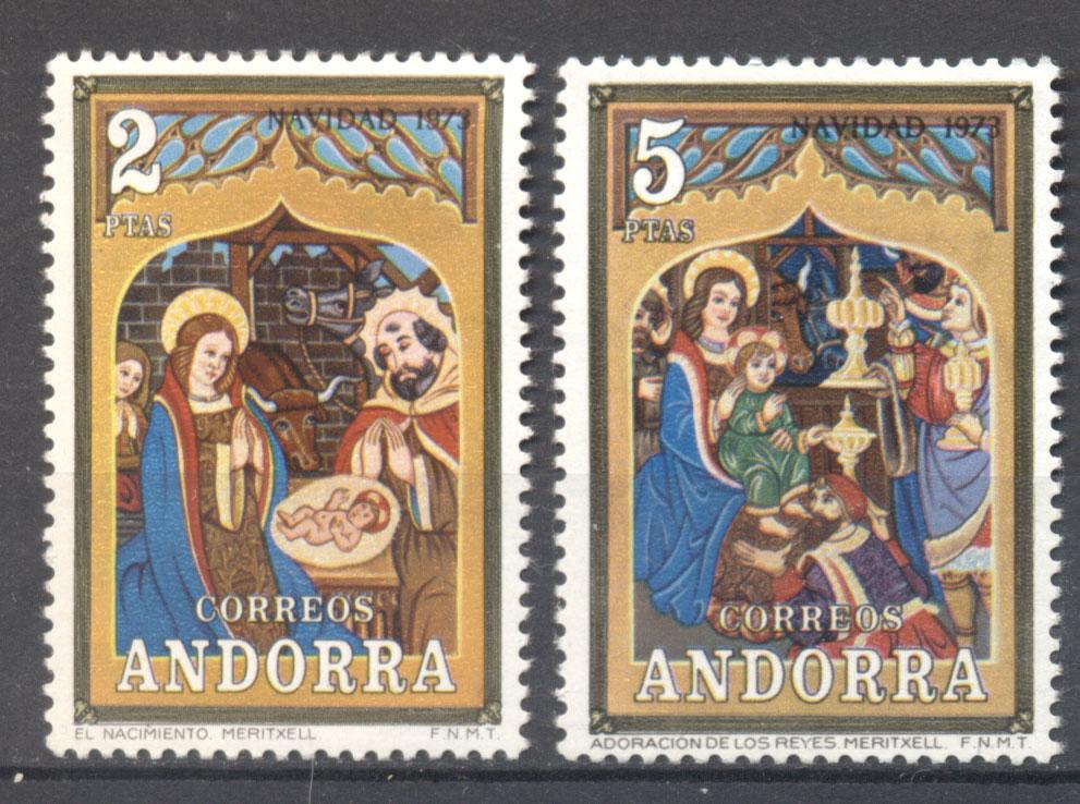Андорра 1973 г. Рождество негашеная**