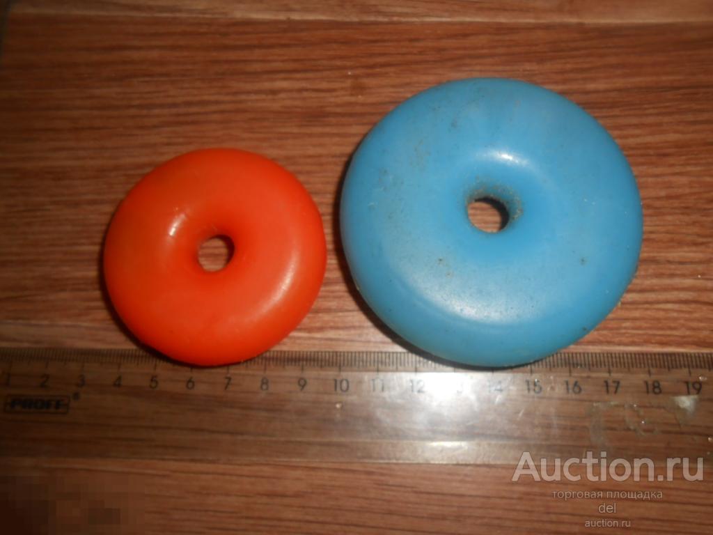 Кольца для пирамидки, дутые, 2 лотом, СССР, пластмасса, игрушка, запчасти 