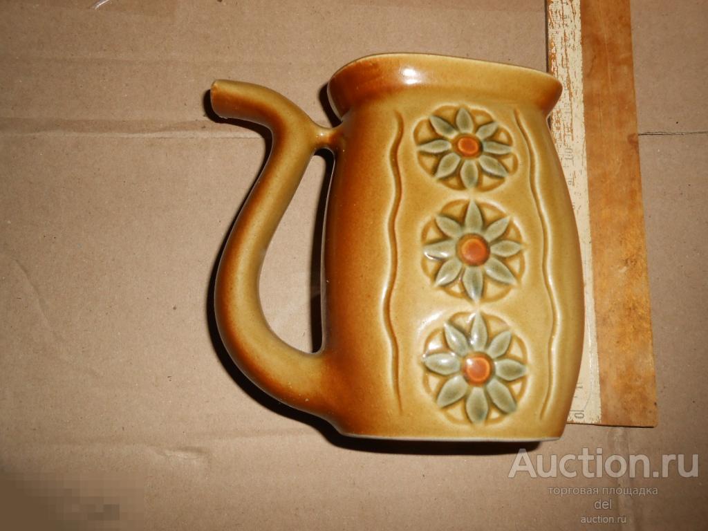 Вазочка, кувшинчик, керамика, СССР, ретро, винтаж, коллекция,интерьер, клеймо 