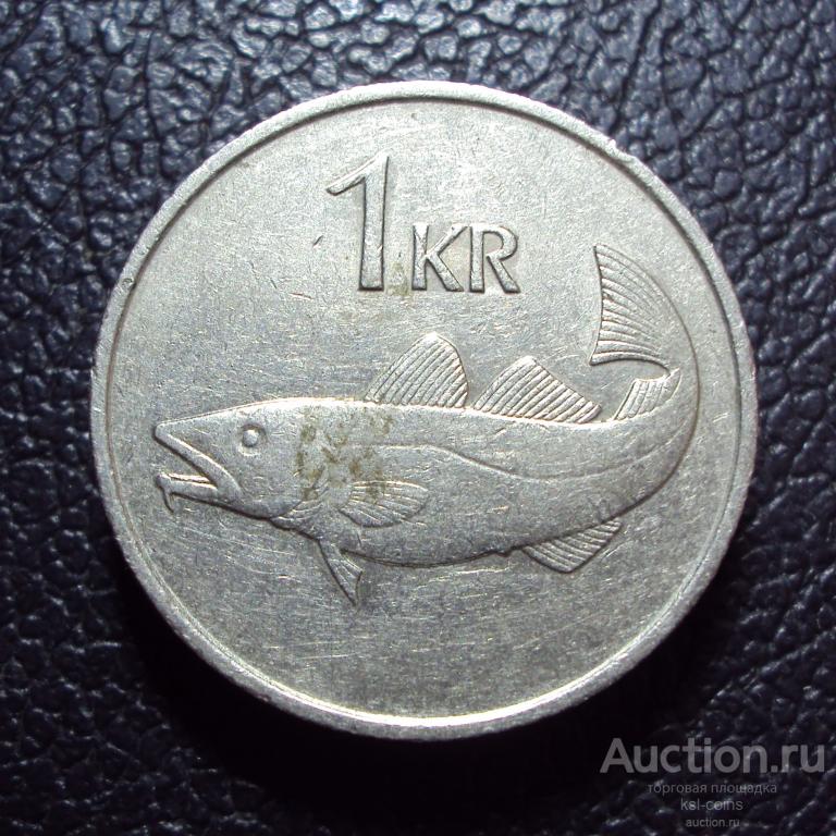 Исландия 1 крона 1981 год.