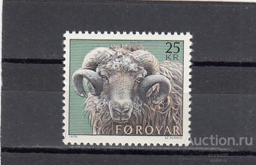 FOROYAR  ФАРЕРЫ Фауна Баран  № 42  1979   8 Евро   Сост**