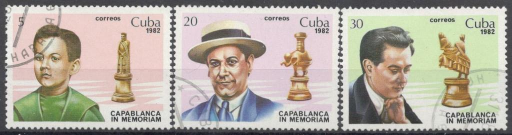 Куба, 1982, № 2709-2711 , € 1,2, гаш, спорт, шахматы