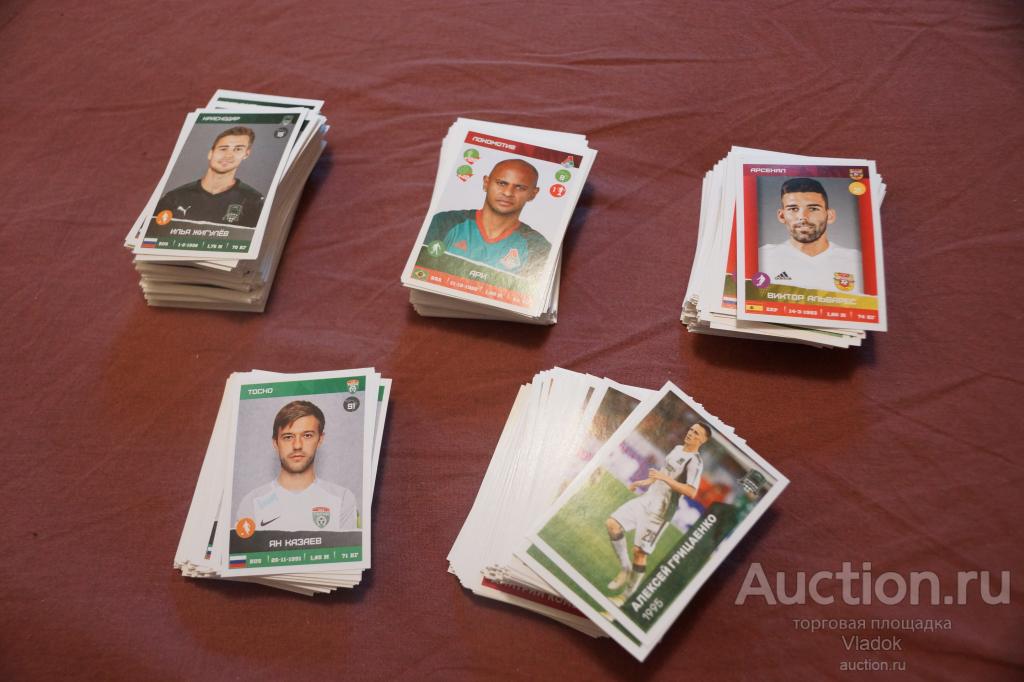Стикеры Panini РФПЛ 2017-18 - обычные