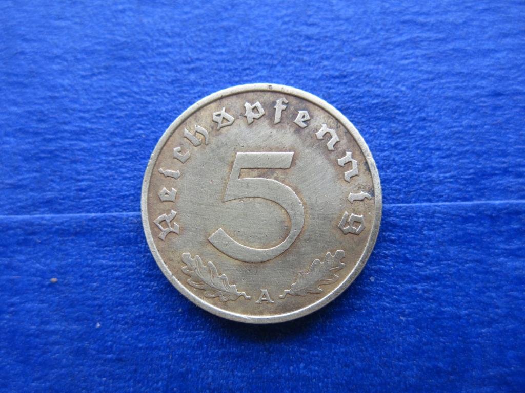 Германия 3 Рейх 5 рейхспфеннигов  1937
