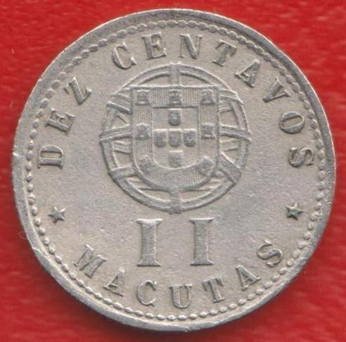Ангола Португальская 10 сентаво 2 макута 1927 г.