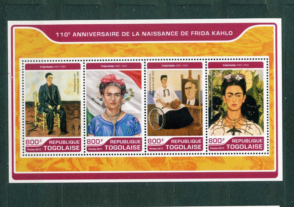 Того. Мексиканский художник Фрида Кало. Автопортрет. Сюрреализм. БЛОК. 2017. **