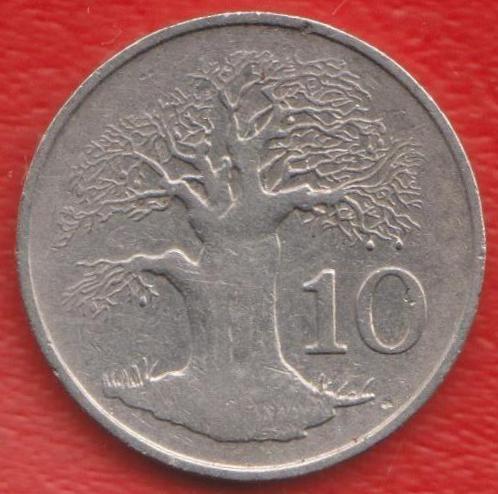 Зимбабве 10 центов 1987 г.