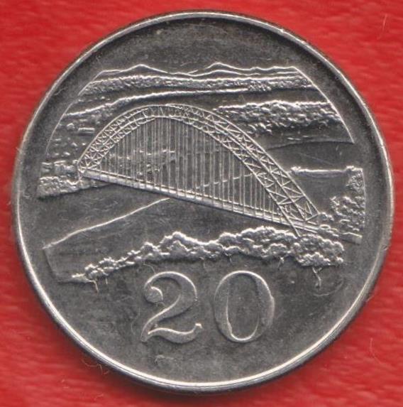 Зимбабве 20 центов 2002 г.