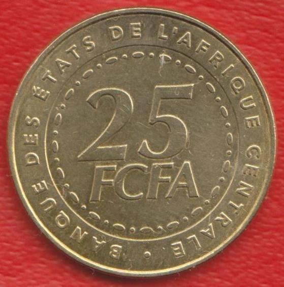 Центральная Африка 25 франков КФА 2006 г. BEAC