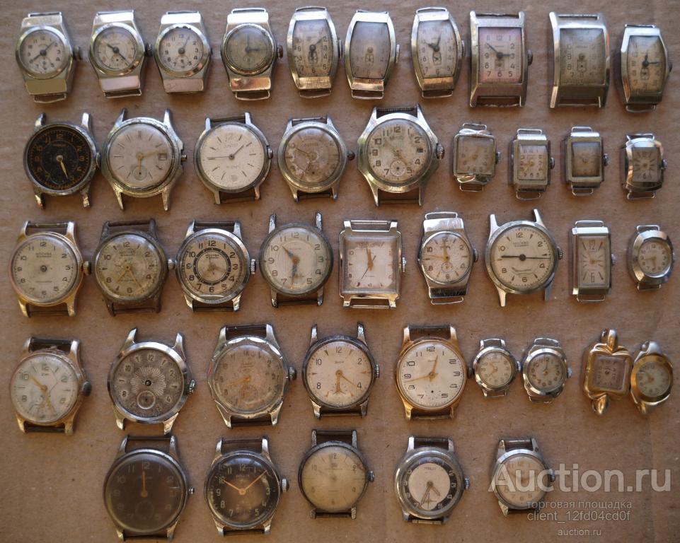 Старинные часы, 42 шт. одним лотом. Винтаж, редкость! Некоторые очень редки!