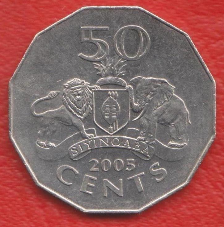 Свазиленд 50 центов 2005 г.