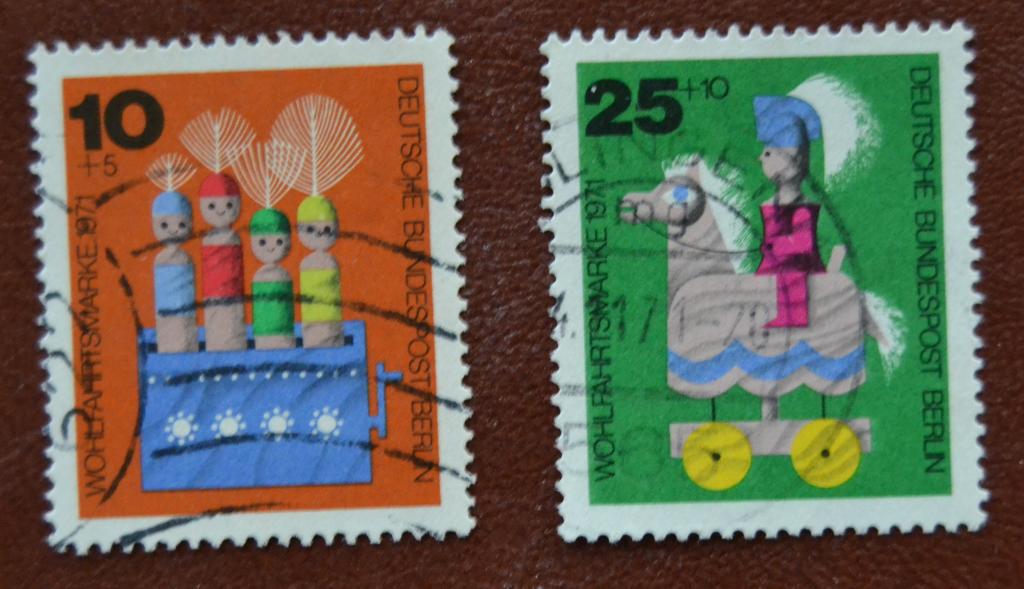 Западный Берлин 1971 год   Старые деревянные игрушки   Гаш