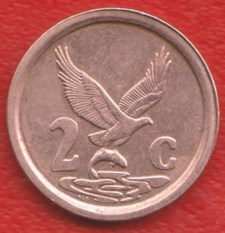 ЮАР 2 цента 1993 г.