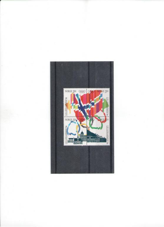 марки Норвегия Зимние олимпийские игры Лиллехаммер 1994 выпуск 1994
